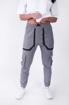 Женские брюки карго с декоративными карманами на поясе, бренд BREEZY