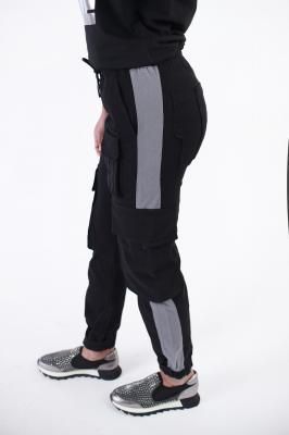 Женские брюки карго с прозрачным карманом и вставками, бренд BREEZY